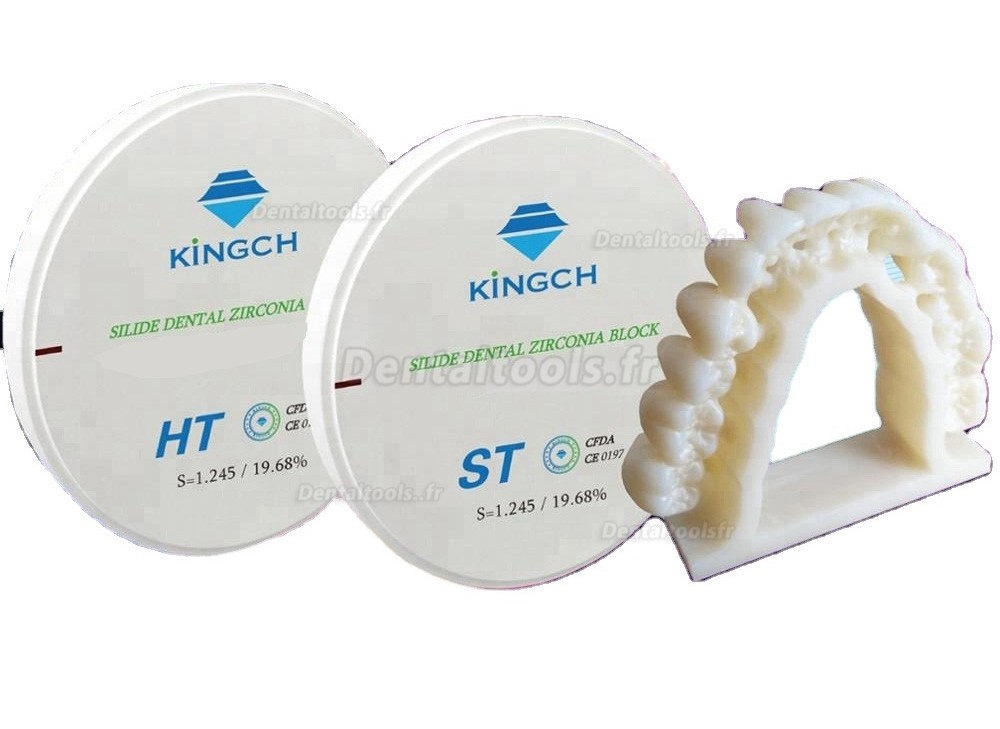 1 Pièce Bloc dentaire multicouche en zircone ST-M blanc en céramique CAD/CAM